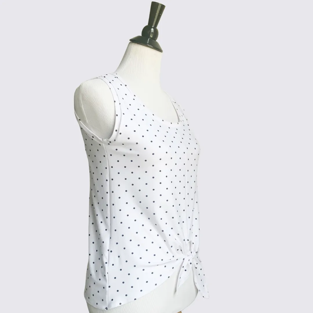 Symmetrical Knot Tank - Polka Dot