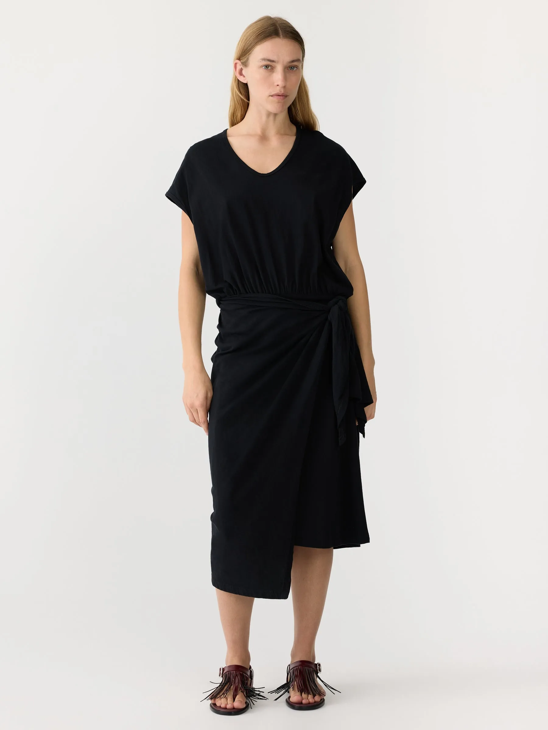Wrap V Neck Tank Dress