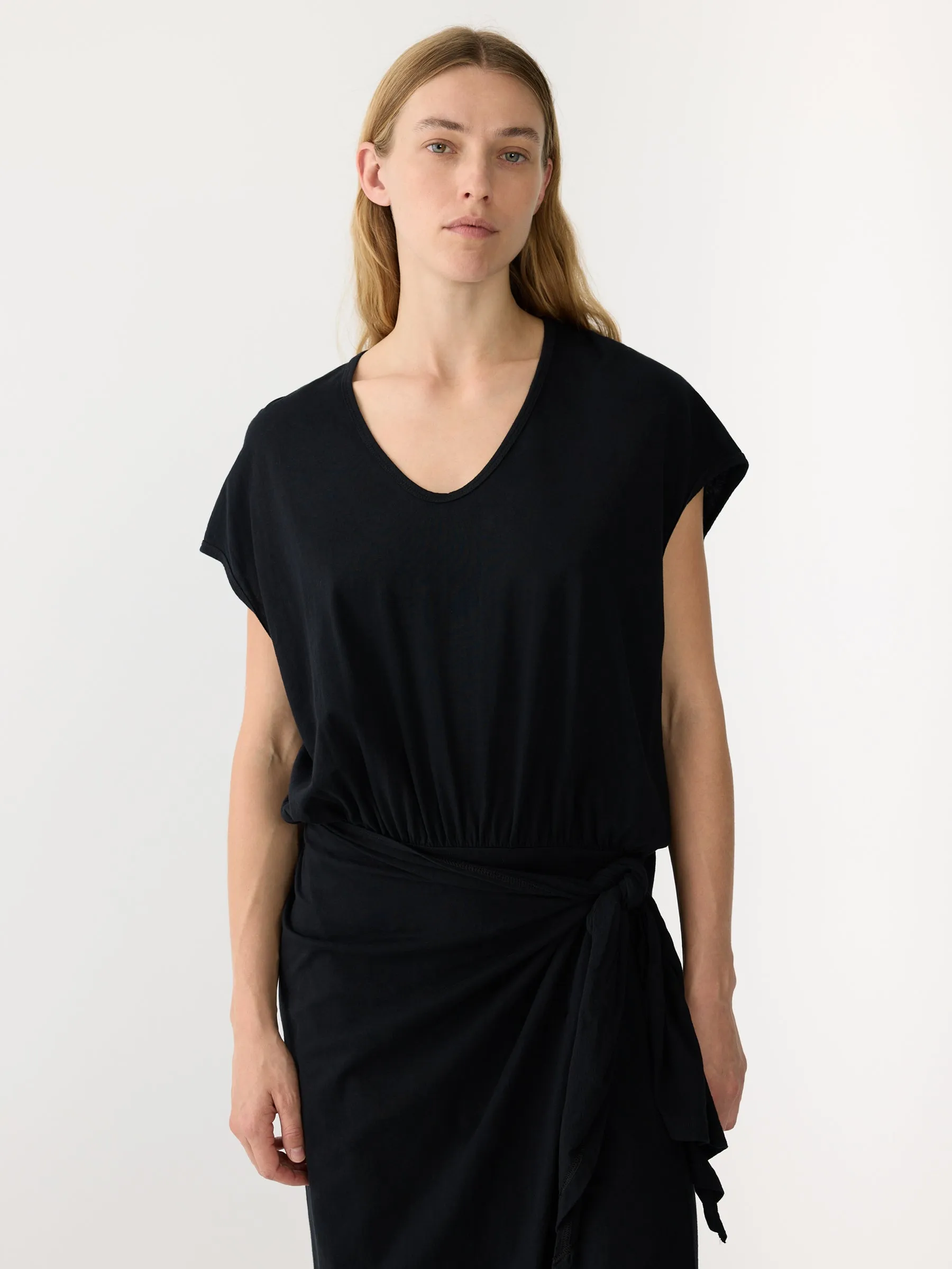 Wrap V Neck Tank Dress
